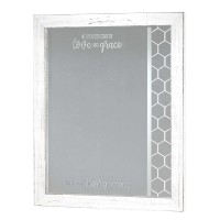 We Open Our Home Framed Wall Mirror