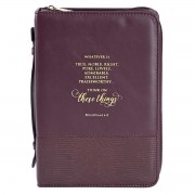 Bible Case Think On These Burgundy XL