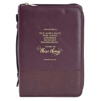 Bible Case Think On These Burgundy XL