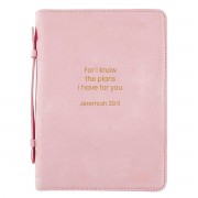 Bible Case His Plans Pink XLarge