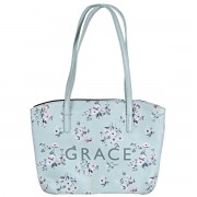 Bible Case Wedge Grace Floral Mint XLrg