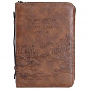 Bible Case For I Know The Plans Brown Lg