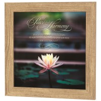 Framed Wall Art Peace Harmony Prov.16:7