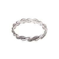 BRC-ROM8:28 BRAID STRTCH ANTIQUE SIL PLT