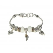 Bracelet Multi Beads Angel Silver Plate Bracelet Multi Beads Angel Silver Plate