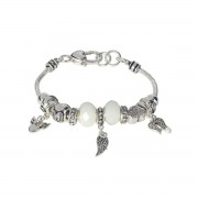 Bracelet Multi Beads Angel Silver Plate Bracelet Multi Beads Angel Silver Plate