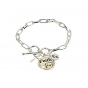 Bracelet Glass Top Faith Over Fear Sp Bracelet Glass Top Faith Over Fear Sp