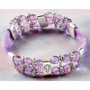 ANGEL/HEART BLESSING BRACELET 2TONE