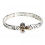 Bracelet Cross Serenity Prayer Sideways Bracelet Cross Serenity Prayer Sideways