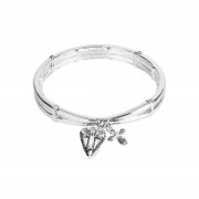 Bracelet Faith Heart Cross Stretch Bracelet Faith Heart Cross Stretch