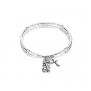 Bracelet Believe Heart Cross Silver Bracelet Believe Heart Cross Silver
