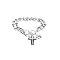 Bracelet Cross Silver Toggle Bracelet Cross Silver Toggle