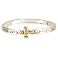 Bracelet Love Joy Peace Horizontal Cross