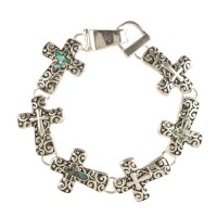 Bracelet Abalone Cross Links Bracelet Abalone Cross Links