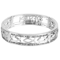 Stretch Bracelet Lords Prayer Jesus