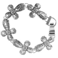 Bracelet Philippians 4:13 Cross/Pearls