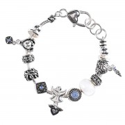 Bracelet Angel Multi Bead Snake Chain Bracelet Angel Multi Bead Snake Chain