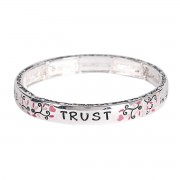 Stretch Bracelet Proverbs 3:5 Floral