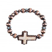 Stretch Bracelet Western Navajo Copper