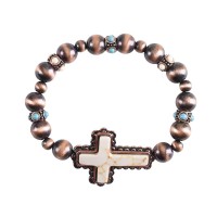 Stretch Bracelet Western Navajo Copper