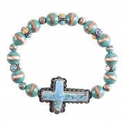 Stretch Bracelet Western Navajo Turquois