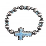 Stretch Bracelet Western Navajo Gray