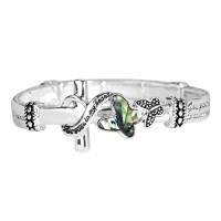 Stretch Bracelet Abalone Serenity Prayer