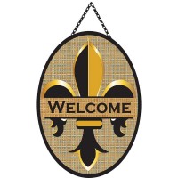 2pk -Door Banner Welcome Fleur-De-Lis - (Pack of 2) 2pk -Door Banner Welcome Fleur-De-Lis - (Pack of 2)