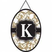 2pk -Door Banner Monogram-K - (Pack of 2) 2pk -Door Banner Monogram-K - (Pack of 2)