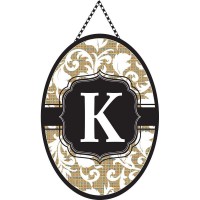 2pk -Door Banner Monogram-K - (Pack of 2)