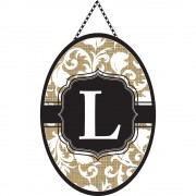 2pk -Door Banner Monogram-L - (Pack of 2) 2pk -Door Banner Monogram-L - (Pack of 2)