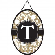 2pk -Door Banner Monogram-T - (Pack of 2) 2pk -Door Banner Monogram-T - (Pack of 2)