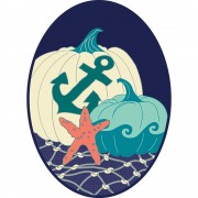 2pk Door Banner Coastal Pumpkin 13.5X18.5 - Pack of 2 2pk Door Banner Coastal Pumpkin 13.5X18.5 - Pack of 2