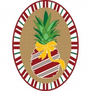 2pk -Door Banner Pineapple Burlap 13.5X18.5 - (Pack of 2) 2pk -Door Banner Pineapple Burlap 13.5X18.5 - (Pack of 2)