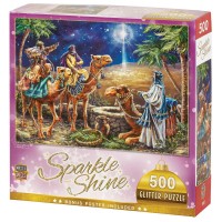 2pk -THREE MAGI GLITTER PUZZLE 500 PIECES - (Pack of 2)