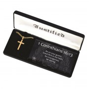 Box Cross Necklace Justified 24In Chain Box Cross Necklace Justified 24In Chain