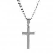 Necklace Mens Stainless Steel Box Cross Necklace Mens Stainless Steel Box Cross
