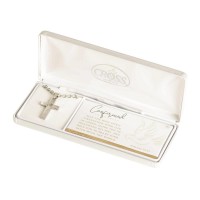 Necklace Mens Confirmation Dove On Cross