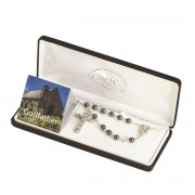 Rosary Beads To My Godfather Hematite
