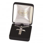 Necklace Stainless Steel Slant Cross Necklace Stainless Steel Slant Cross