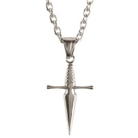 Necklace Stainless Steel Sword Cross Necklace Stainless Steel Sword Cross