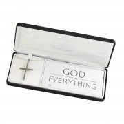 Necklace God Over Everything Pewter 24in Necklace God Over Everything Pewter 24in