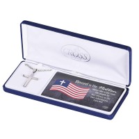 Necklace Ps.33:12 Blessed Nation Cross Necklace Ps.33:12 Blessed Nation Cross