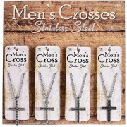 Prepak Necklaces Mens Cross-12 Pc Prepak Necklaces Mens Cross-12 Pc