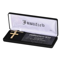 Necklace Gold Bevel Cross Justified 24L Necklace Gold Bevel Cross Justified 24L