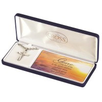 GONE BEREAVEMENT STAINLESS STEEL CROSS