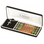 DAD EPHESIANS 6:10 BOX CROSS 24" CHAIN DAD EPHESIANS 6:10 BOX CROSS 24" CHAIN