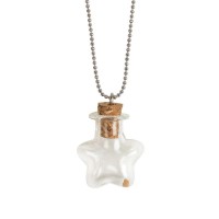 MUSTARD SEED STAR BOTTLE NECKLACE 24"C MUSTARD SEED STAR BOTTLE NECKLACE 24"C