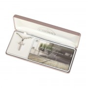 Necklace Cross Joshua 24:15 Steel Necklace Cross Joshua 24:15 Steel