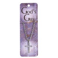 Necklace Gods Guy Cutout Box Cross Necklace Gods Guy Cutout Box Cross